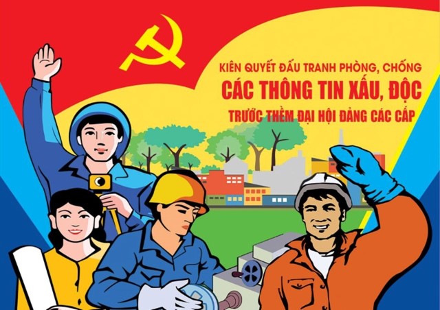 Tổ chức nắm bắt tình hình, tăng cường công tác đấu tranh phản bác, thông tin chống phá đại hội đảng bộ các cấp và Đại hội XIV của Đảng.